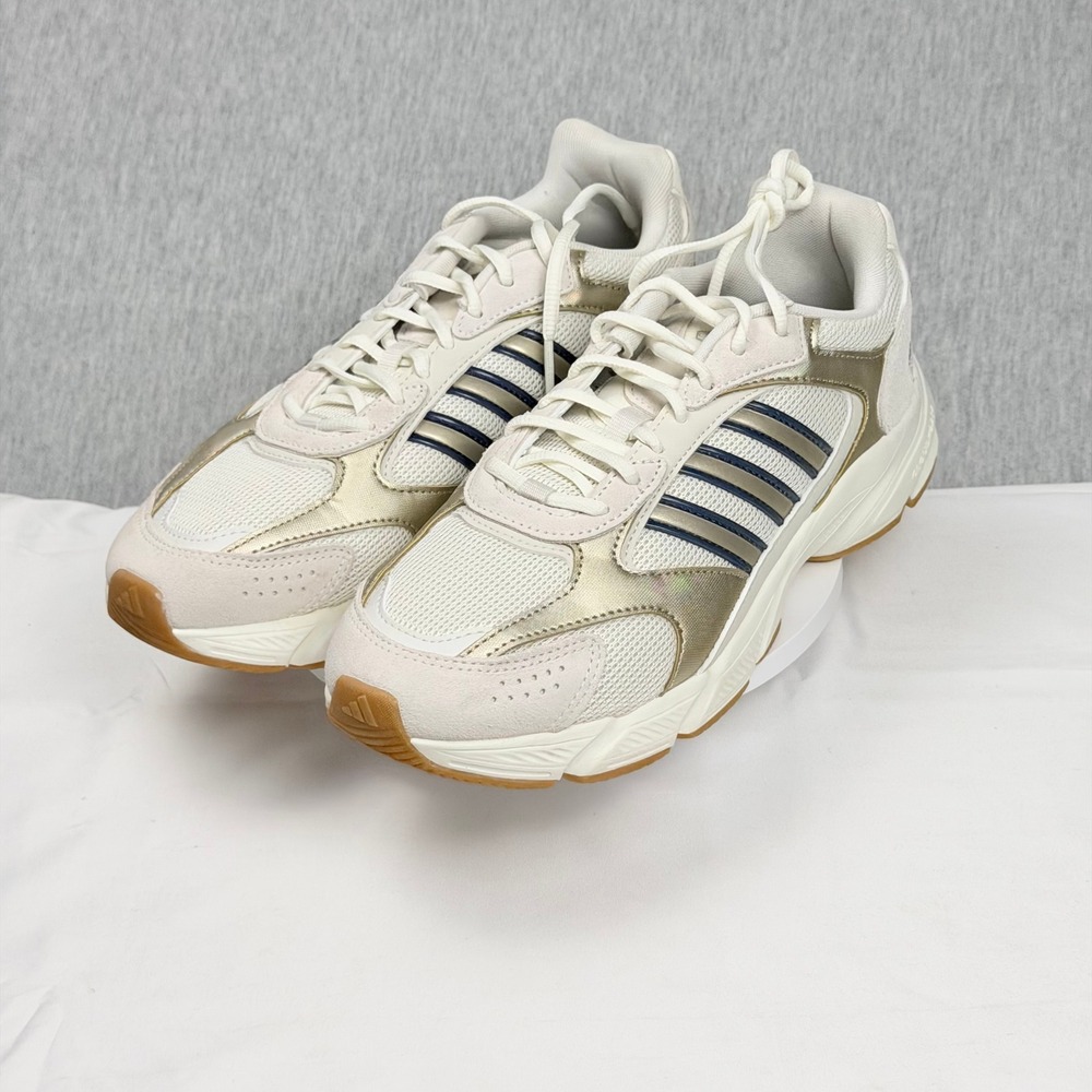Adidas Strutter Wonder White Gold Metallic Mens Sneakers IG4346 Size 11